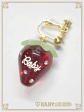 B48AC011 Strawberry Clip-on Earrings