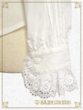 B49BL451 Double Collar Pin-tucked Sleeve Blouse