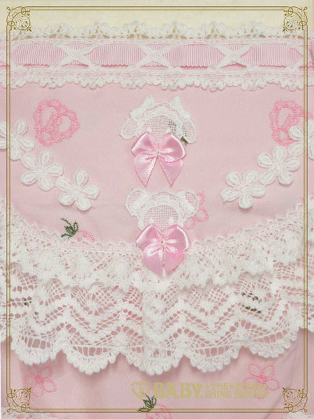 B48OJ205 Kumya-chan’s Strawberry Garden Embroidery Jumperskirt Ⅰ