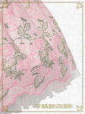 B48OJ205 Kumya-chan’s Strawberry Garden Embroidery Jumperskirt Ⅰ