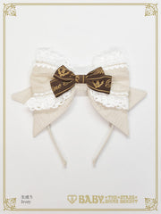 B49HA923 Waffle Cotton Head Bow
