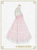 B50OJ201 Hawase Embroidery Tiered Jumperskirt Set
