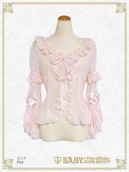 B47BL420 Chiffon Princess Dress Blouse