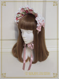B46HA166 Floral Gardenia Bonnet Headdress