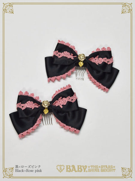 B46HA167 Floral Gardenia Ribbon Comb