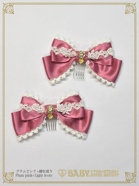 B46HA167 Floral Gardenia Ribbon Comb