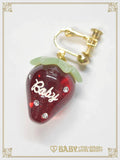 B47AC052 Strawberry Clip-on Earrings