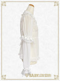 B50BL408 Detachable Sleeves Babydoll Chiffon Blouse