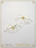 B50CF025 Satin Ribbon Cotton Lace Cuffs