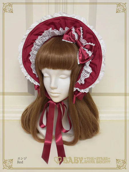 B47HA704 Rose Doll Half Bonnet