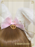B47HA734 Bunny Ears Fur Headbow