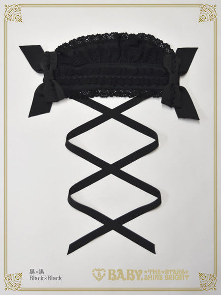 B47HA742 Creamy Ribbon Headdress