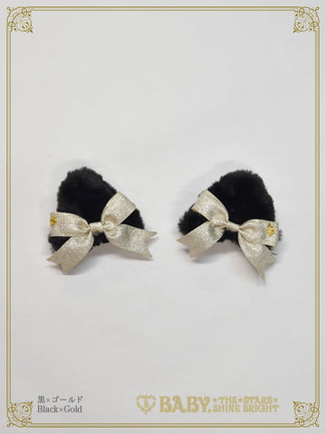 B47HA757 Cat Ears Fur Clips