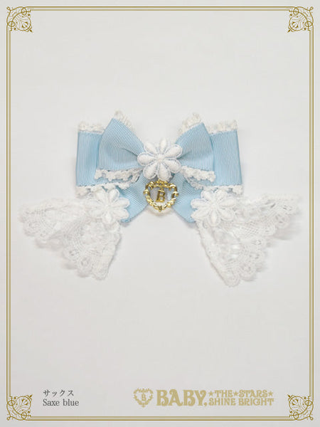 B47HA929 Fragrant Floral Menuet Ribbon Barrette