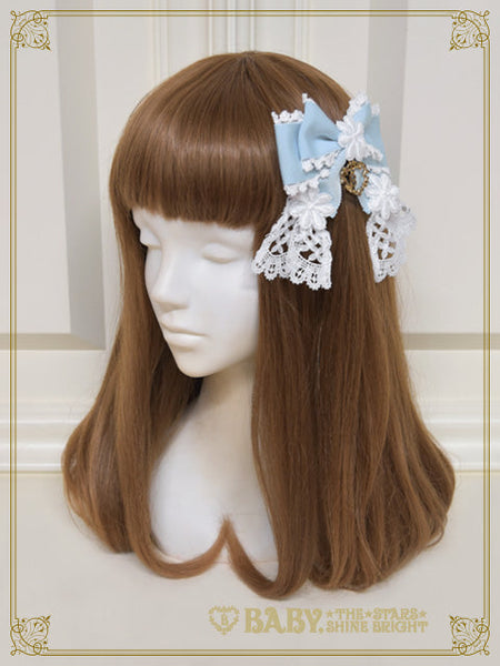 B47HA929 Fragrant Floral Menuet Ribbon Barrette