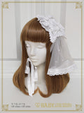 B47HA946 Princess Lacy Bouquet Veil Headdress
