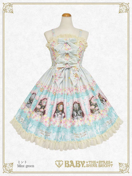 B47OJ210 Princess’s Dreamy Garden Party with Fluttering Petals Bustier Jumperskirt