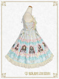 B47OJ210 Princess’s Dreamy Garden Party with Fluttering Petals Bustier Jumperskirt