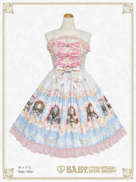 B47OJ210 Princess’s Dreamy Garden Party with Fluttering Petals Bustier Jumperskirt