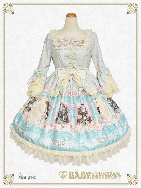 B47OP315 Princess’s Dreamy Garden Party with Fluttering Petals Onepiece Dress