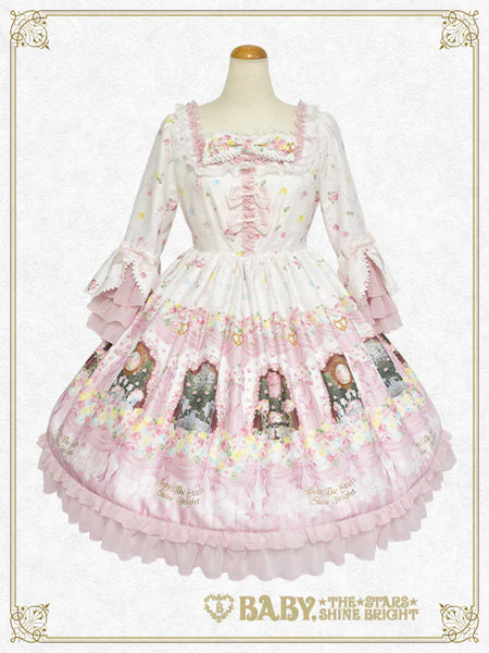 B47OP315 Princess’s Dreamy Garden Party with Fluttering Petals Onepiece Dress
