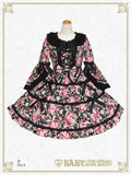 B47OP328 Sugar Bouquet～Maiden's Eternal Longing～Princess Sleeve Onepiece Dress