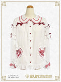 B48BL423 Alice Meets the White Rabbit Blouse