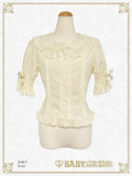 B48BL426 Bunny Ears Half Sleeve Blouse