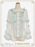 B48BL428 Milky Sugar Pearl Blouse