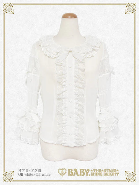 B48BL456 Pastoral Decoration Palette Blouse