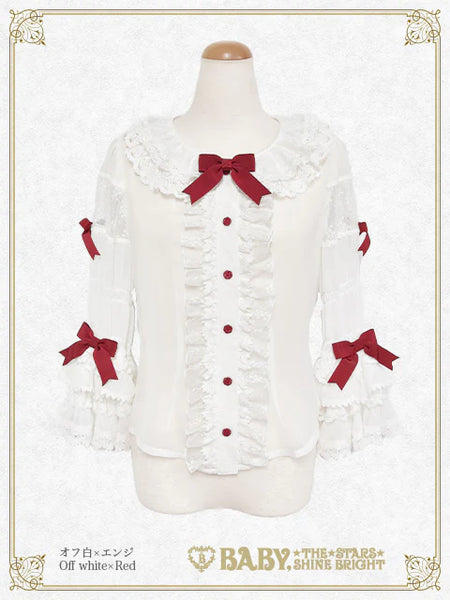 B48BL456 Pastoral Decoration Palette Blouse