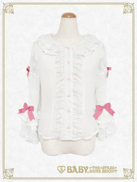 B48BL456 Pastoral Decoration Palette Blouse