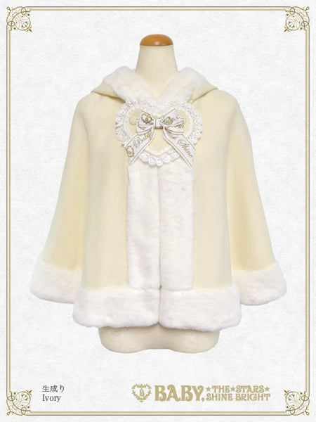 [BUILD-TO-ORDER][PRE-ORDER] B48CP331 Heart Bunny Ears Fur Cape