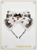 B48HA724 Sweet Wing Tartan Check Headbow