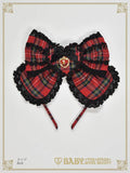 B48HA724 Sweet Wing Tartan Check Headbow