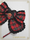 B48HA724 Sweet Wing Tartan Check Headbow