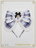 B48HA724 Sweet Wing Tartan Check Headbow