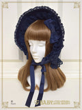 B48HA728 Velveteen Torchon Lace Full Bonnet