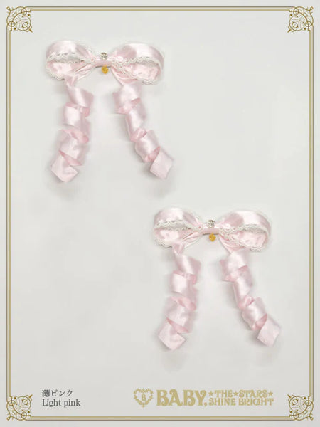 B48HA729 Eternal Ribbon Feathery Ribbon Clips