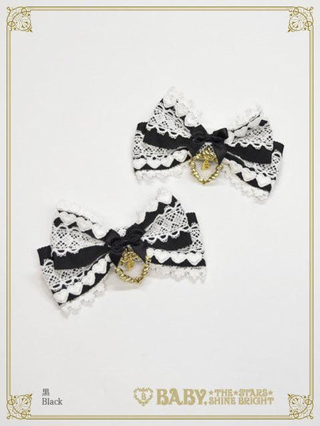 B48HA734 Chérie de Neige Ribbon Clips