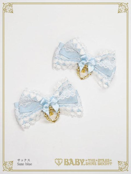 B48HA734 Chérie de Neige Ribbon Clips