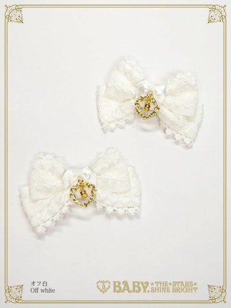 B48HA734 Chérie de Neige Ribbon Clips