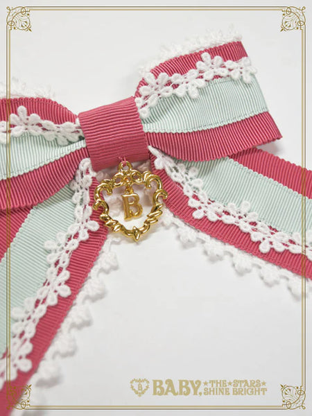 B48HA745 Pastoral Decoration Palette Grosgrain Ribbon Clips