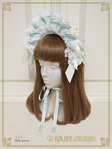 B48HA937 Mignonette Fleurie Frill Headdress