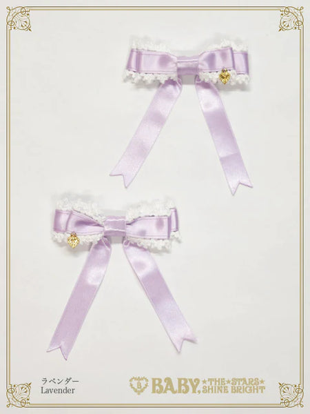 B48HA940 Mignonette Fleurie Satin Ribbon Clip