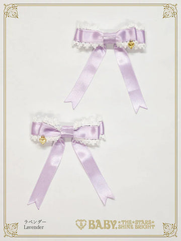 B48HA940 Mignonette Fleurie Satin Ribbon Clip