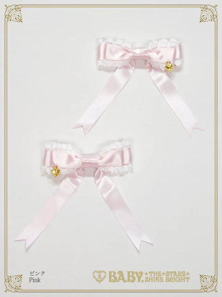 B48HA940 Mignonette Fleurie Satin Ribbon Clip