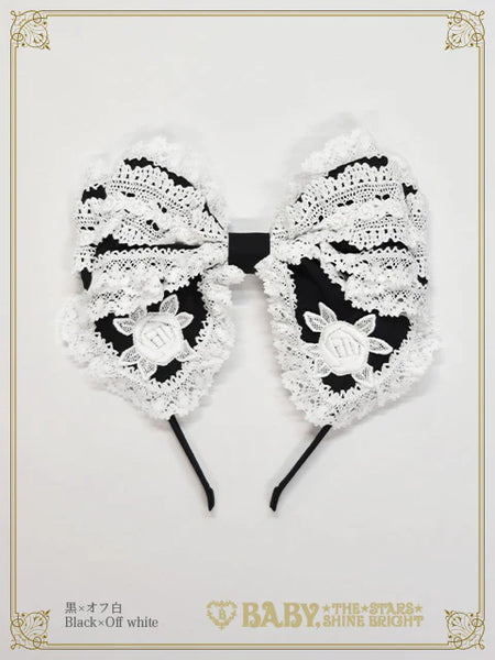 B49HA901 Romantic Dream Rose Headbow