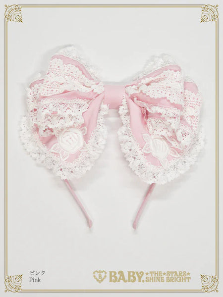 B49HA901 Romantic Dream Rose Headbow