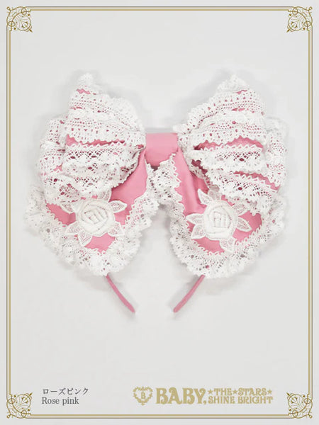 B49HA901 Romantic Dream Rose Headbow